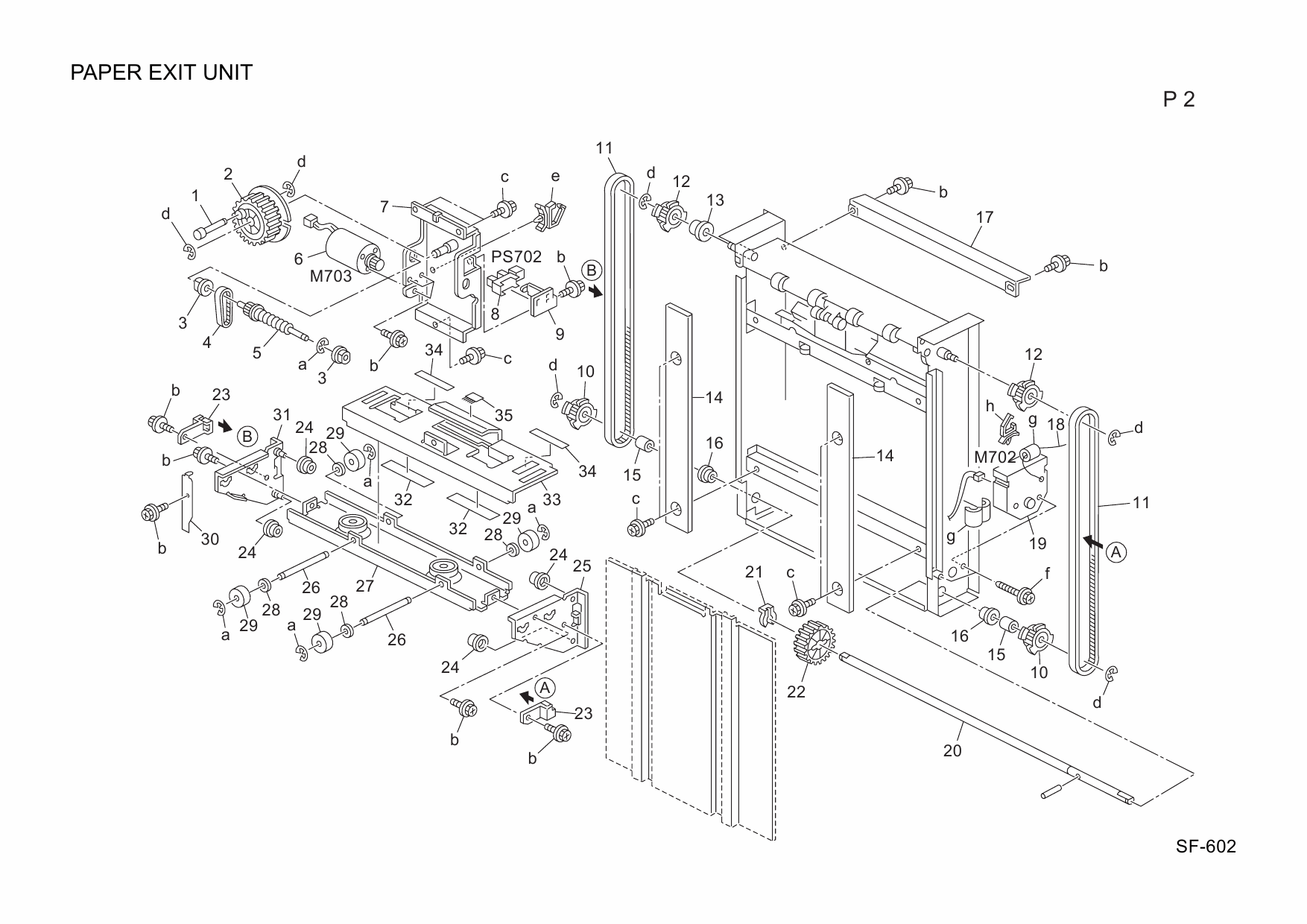 Konica-Minolta Options SF-602 A0PX Parts Manual-4